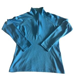 Patagonia Womens Capilene 3 Top Midweight 1/4 Zip Pullover Blue Size M